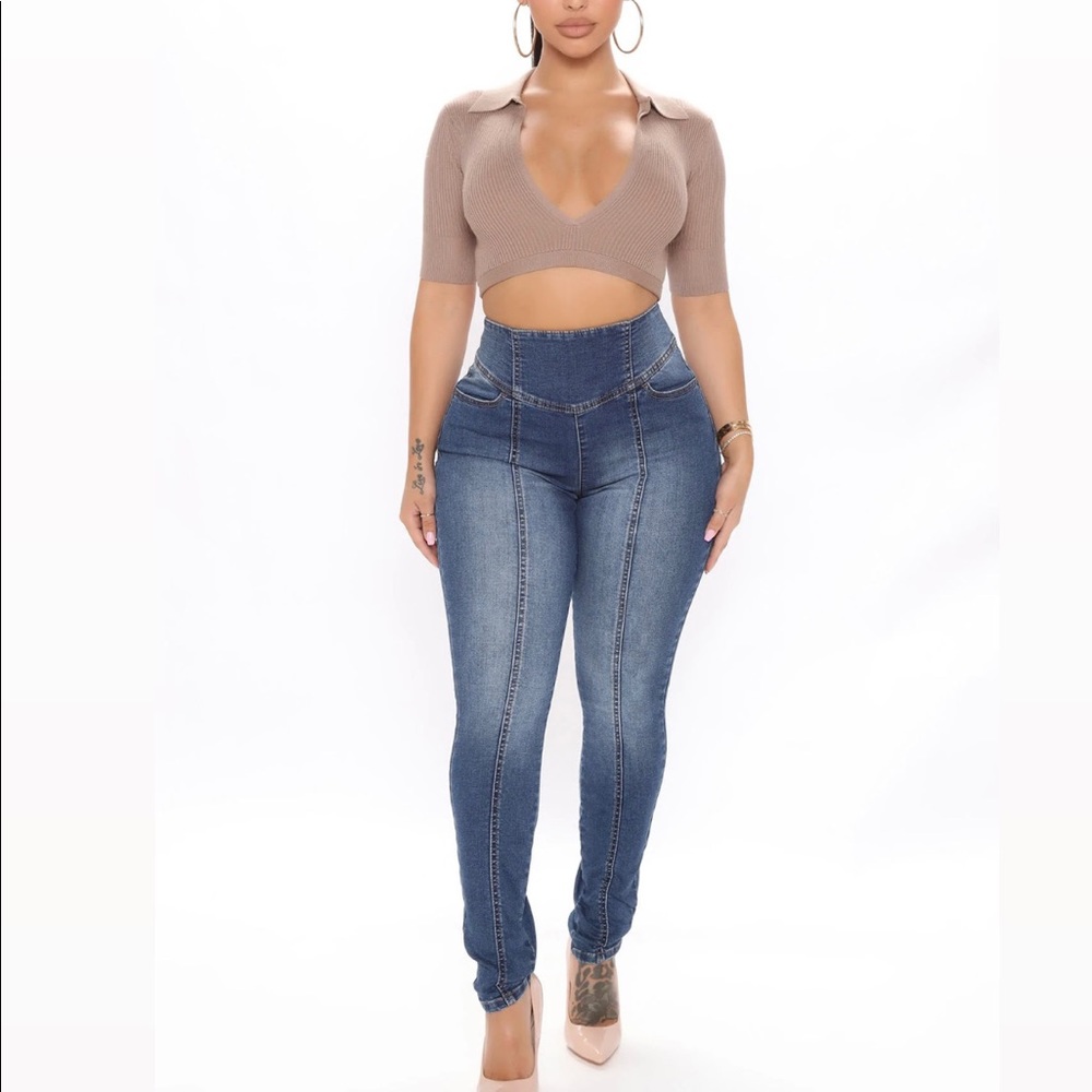 Stretchy skinny jeans